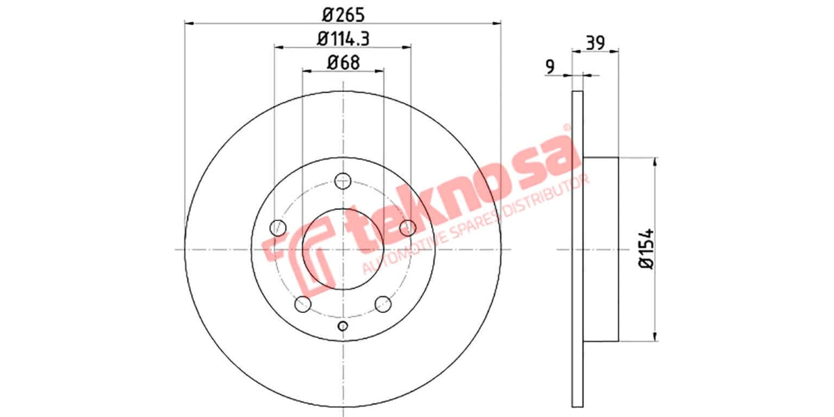 Brake Disc Mazda 3 13- (Rs)