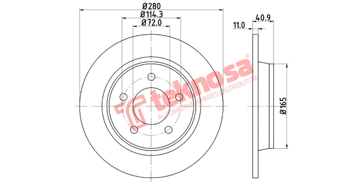 Brake Disc Mazda 3/5 (Rs)