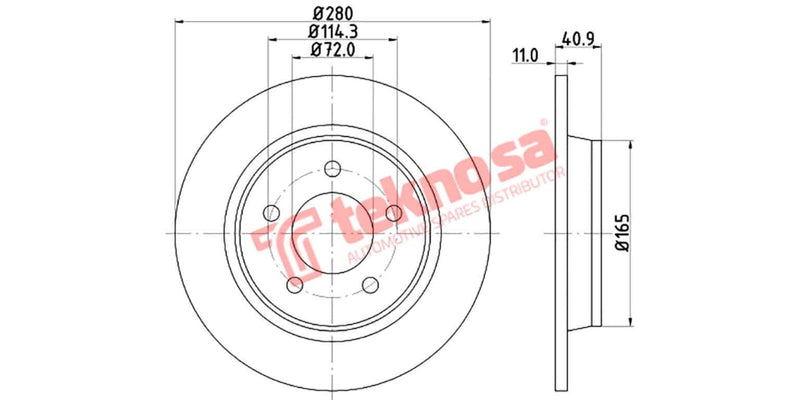 Brake Disc Mazda 3/5 (Rs)