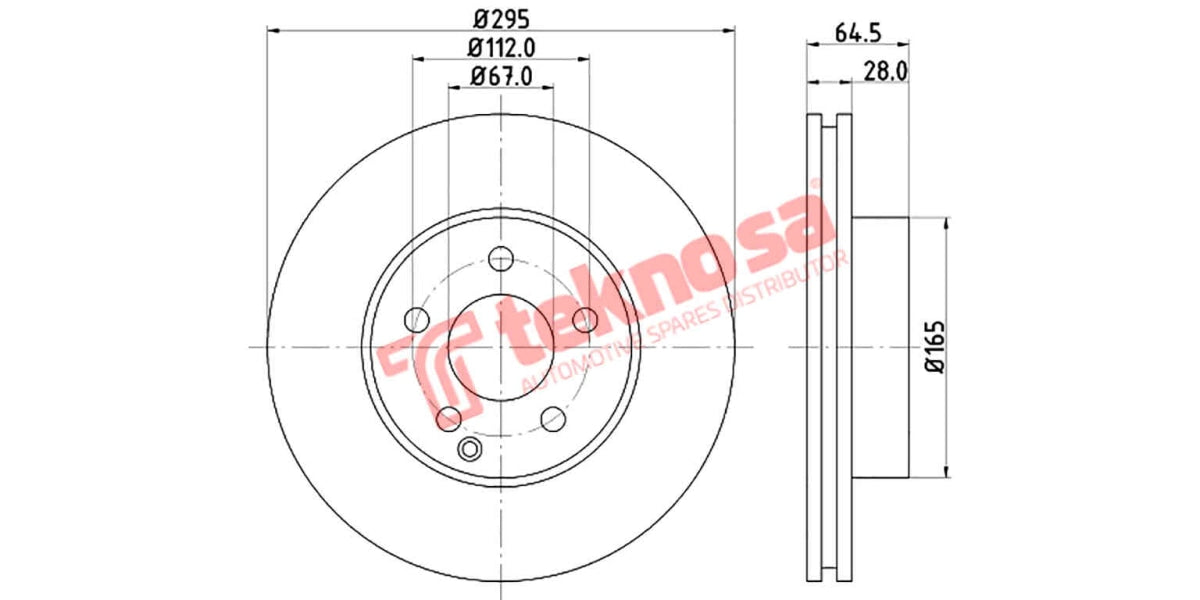 Brake Disc Mercedes C/E-Class 09- (Fv)