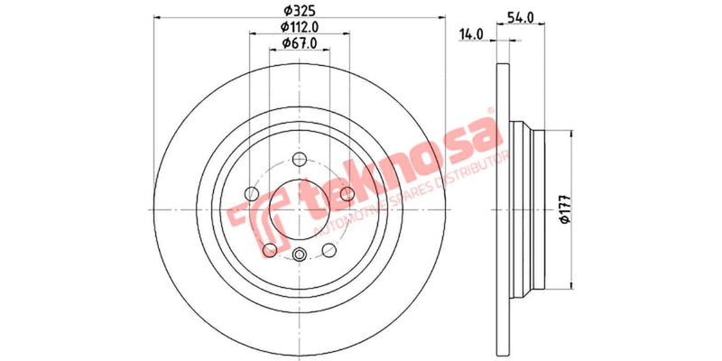 Brake Disc Mercedes Gle/M-Class W166 (Rs)
