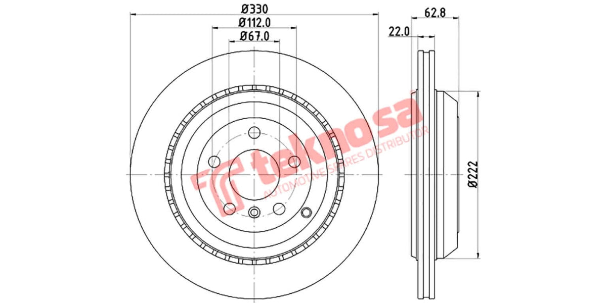 Brake Disc Mercedes Gl/M/R-Class (Rv)