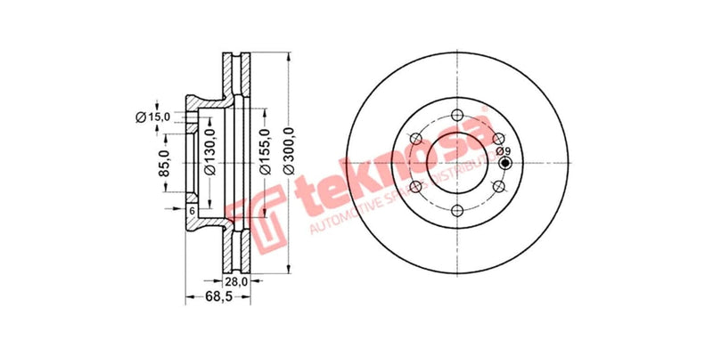 Brake Disc Mercedes Sprinter (Fv)