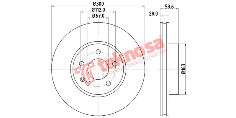 Brake Disc Mercedes Vito / Viano