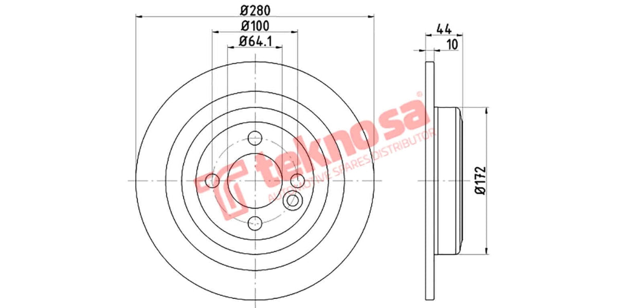 Brake Disc Mini Cooper S 07- (Rs)