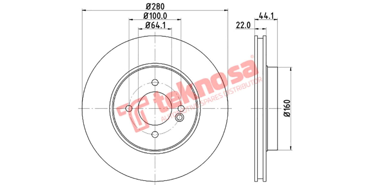 Brake Disc Mini Cooper S/Clubman 07- (Fv)