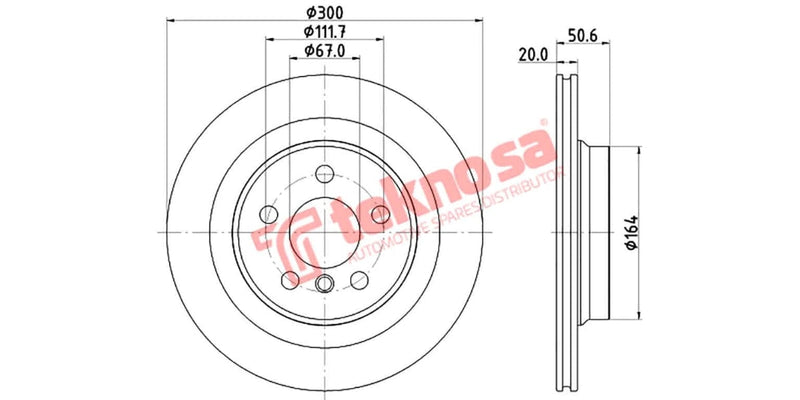 Brake Disc Mini Counrtyman/Bmw 2 Series (Rv)