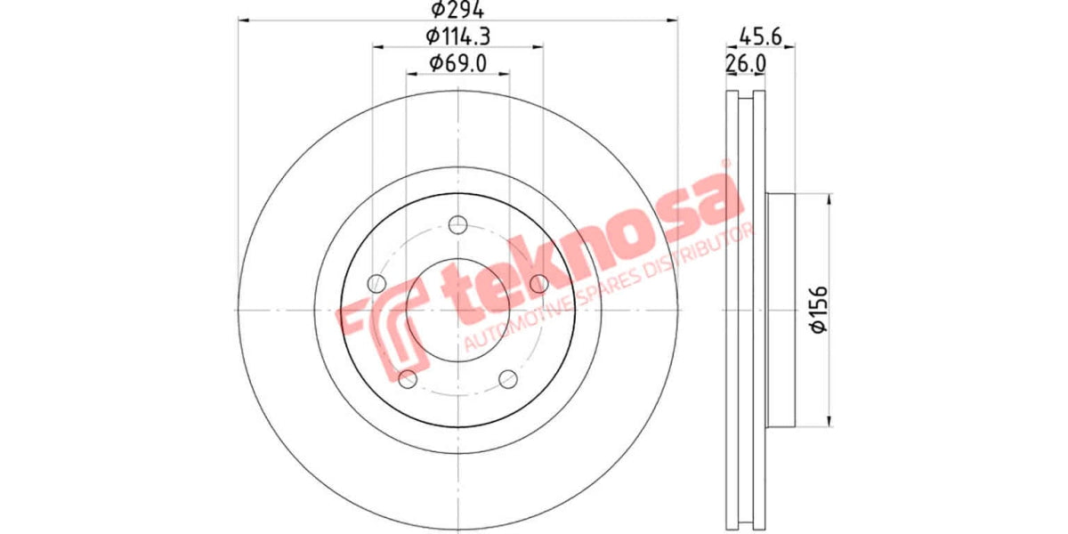 Brake Disc Mitsubishi Asx/ Outlander (Fv)