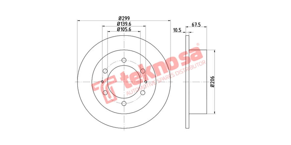 Brake Disc Musso/Korando 2.9Dt 03- (Rs)