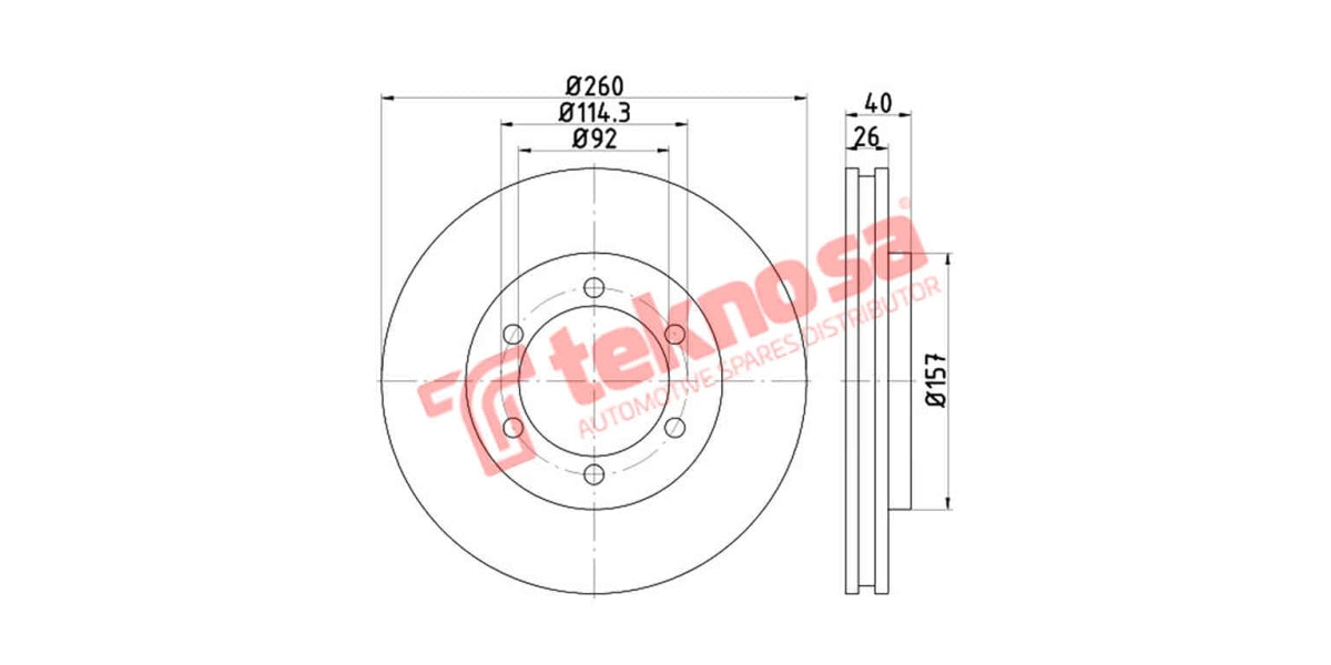 Brake Disc Nissan Np300 (Fv)