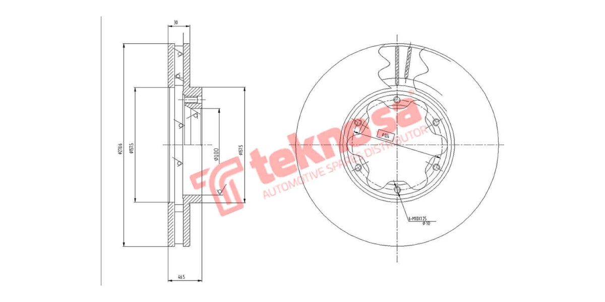 Brake Disc Nissan Nv350/Impendulo (Fv)