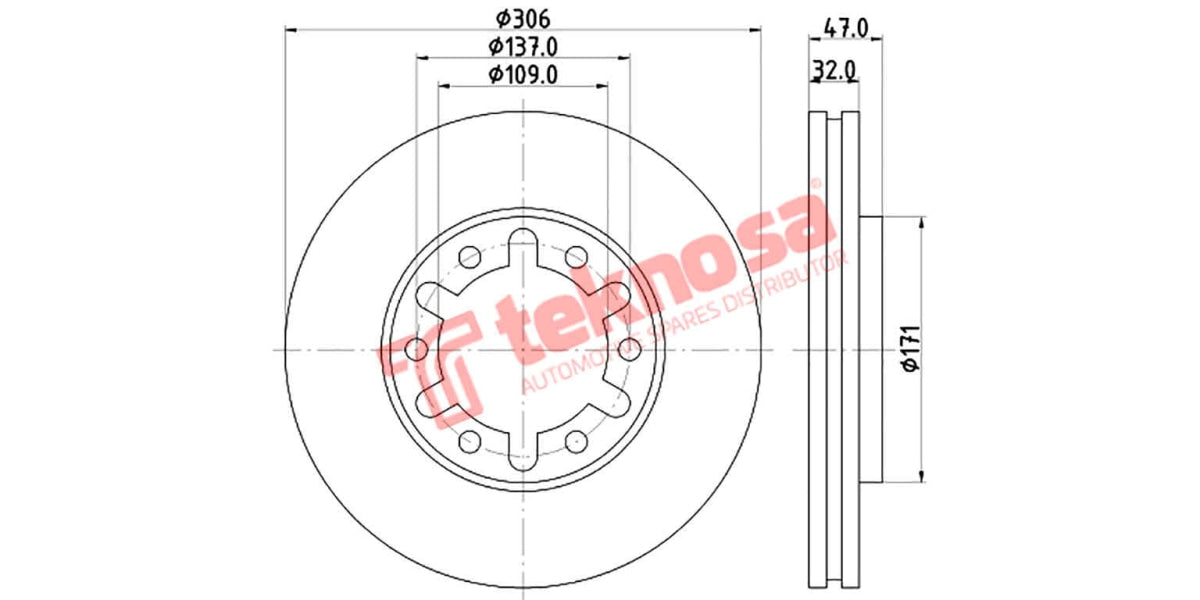 Brake Disc Nissan Patrol (Fv)