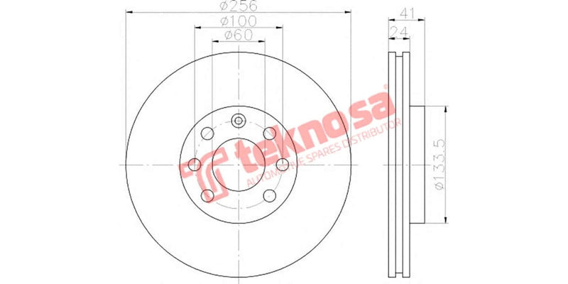 Brake Disc Opel Astra /Estate F 1.8-2.0 94- (Fv)