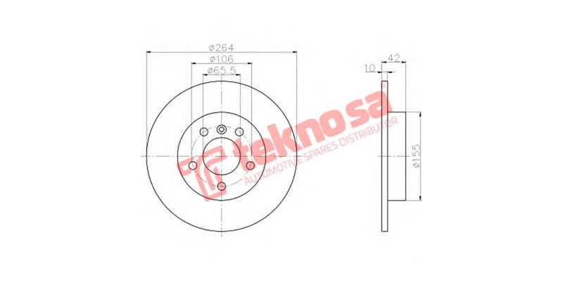 Brake Disc Opel Astra G/Coupe 2.0 16V 00- (Rs)