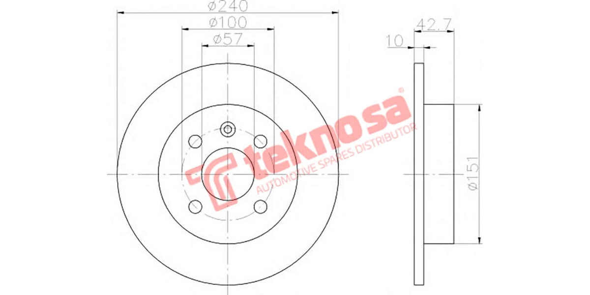 Brake Disc Opel Classic 1.8 (Rs)