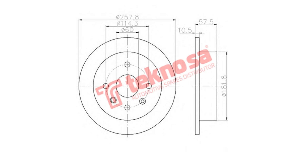 Brake Disc Optra 1.8 04- (Rs)