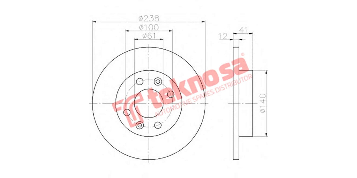 Brake Disc Renault Clio 1.4/1.6 00- (Fs)