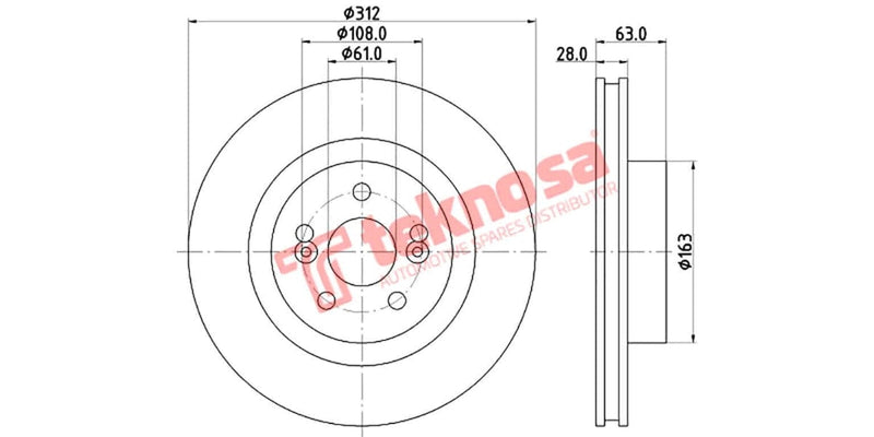Brake Disc Renault Clio/ Megane (Fv)