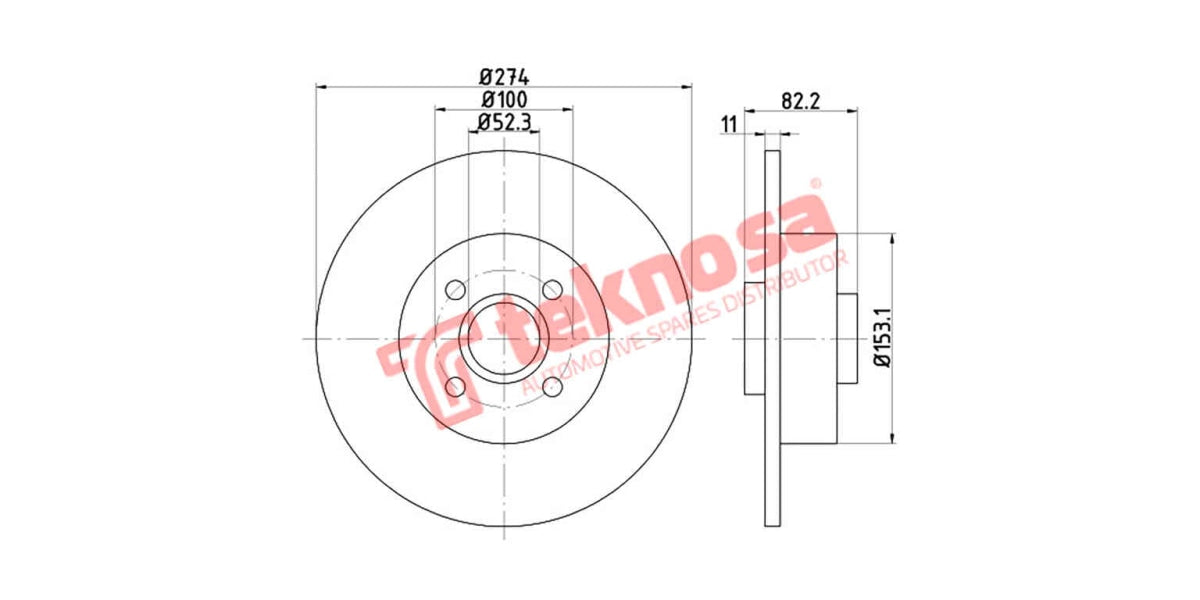 Brake Disc Renault Megane Scenic 1999- (Rs)