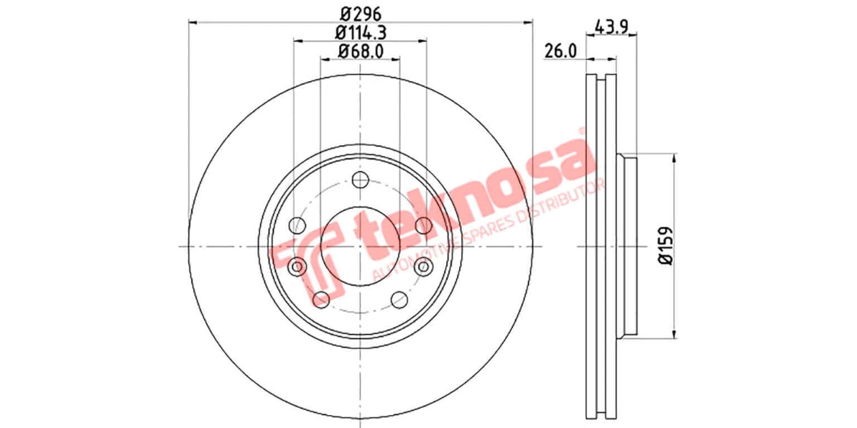 Brake Disc Renault Megane/Scenic Iii (Fv)