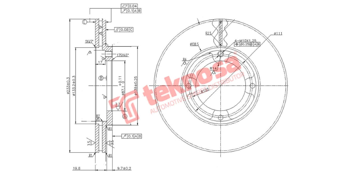 Brake Disc Toyota Avanza 15- (Fv)