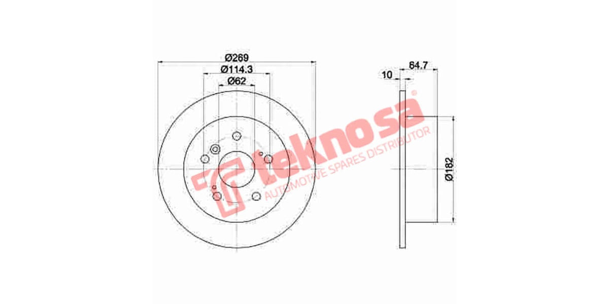 Brake Disc Toyota Camry 2.4I (Rs)