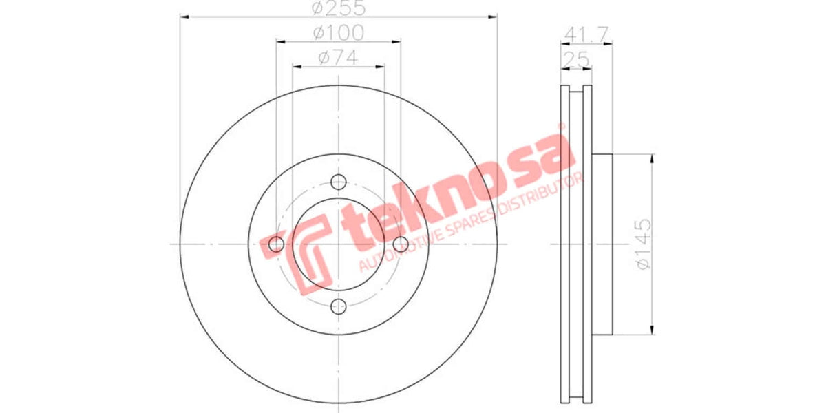 Brake Disc Toyota Condor All (Fv)