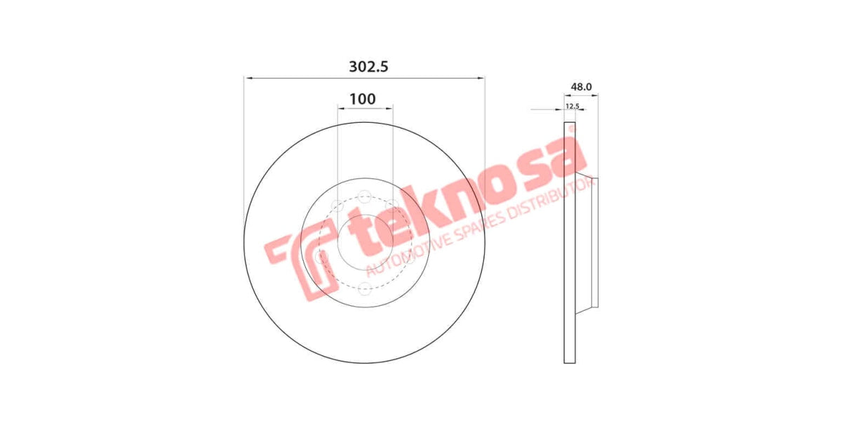 Brake Disc Toyota Hilux/Landcruiser 2.4D 84- (Fs)