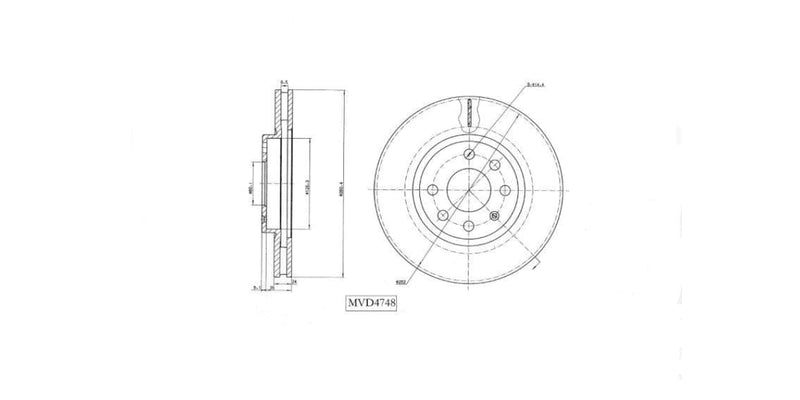 Brake Disc Vented Front Chev Corsa 2010> Utility 2011> Daewoo Lanos 1997-2000,Meriva,Tigra,Combo 2005> (Single) at Modern Auto Parts!