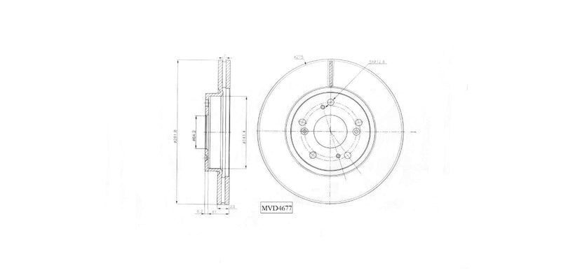 Brake Disc Vented Front Honda Civic,Fr-V 2006-2012 (Single) at Modern Auto Parts!