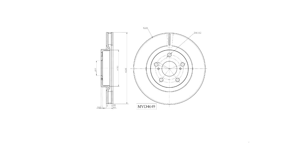 Brake Disc Vented Front Lexus Es300H,Auris X ,Rav 4 Iii,Iiv 2006-2018 (Single) at Modern Auto Parts!