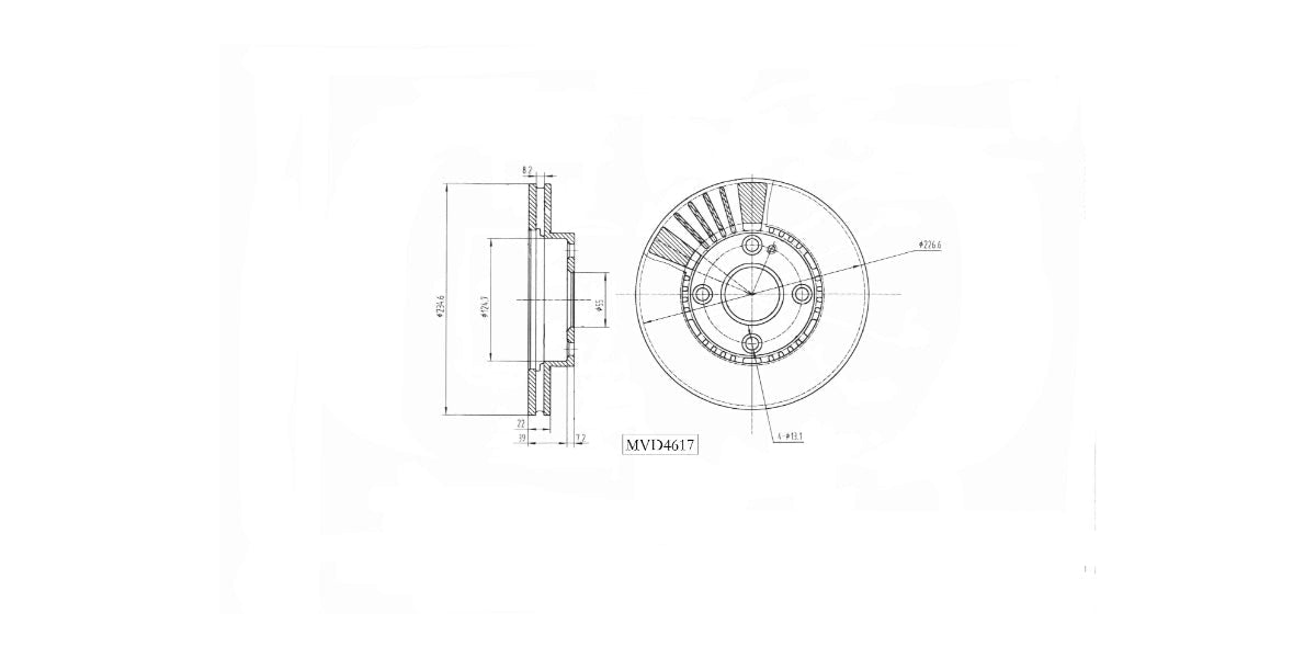 Brake Disc Vented Front Mazda Etude 160I 160Ie,180Ise 2000-2004 (Single) at Modern Auto Parts!