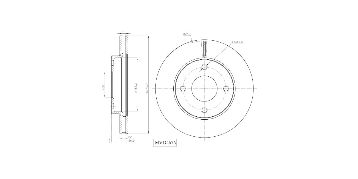 Brake Disc Vented Front Nissan Livina,Tiida,Grand Livina 2006-2014 (Single) at Modern Auto Parts!