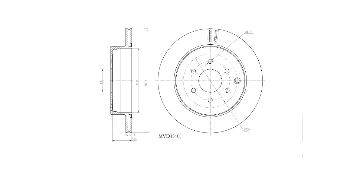 Brake Disc Vented Front Nissan Navara [D40],Nissan Pathfinder 2005-2017 (Single) at Modern Auto Parts!