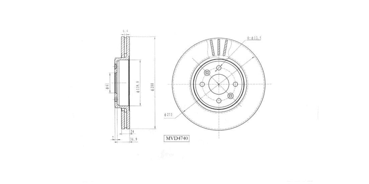 Brake Disc Vented Front Renault Clio,Clio 2,Megane 1998-2006 Scenic,Megane 2 03>Twingo 09> (Single) at Modern Auto Parts!