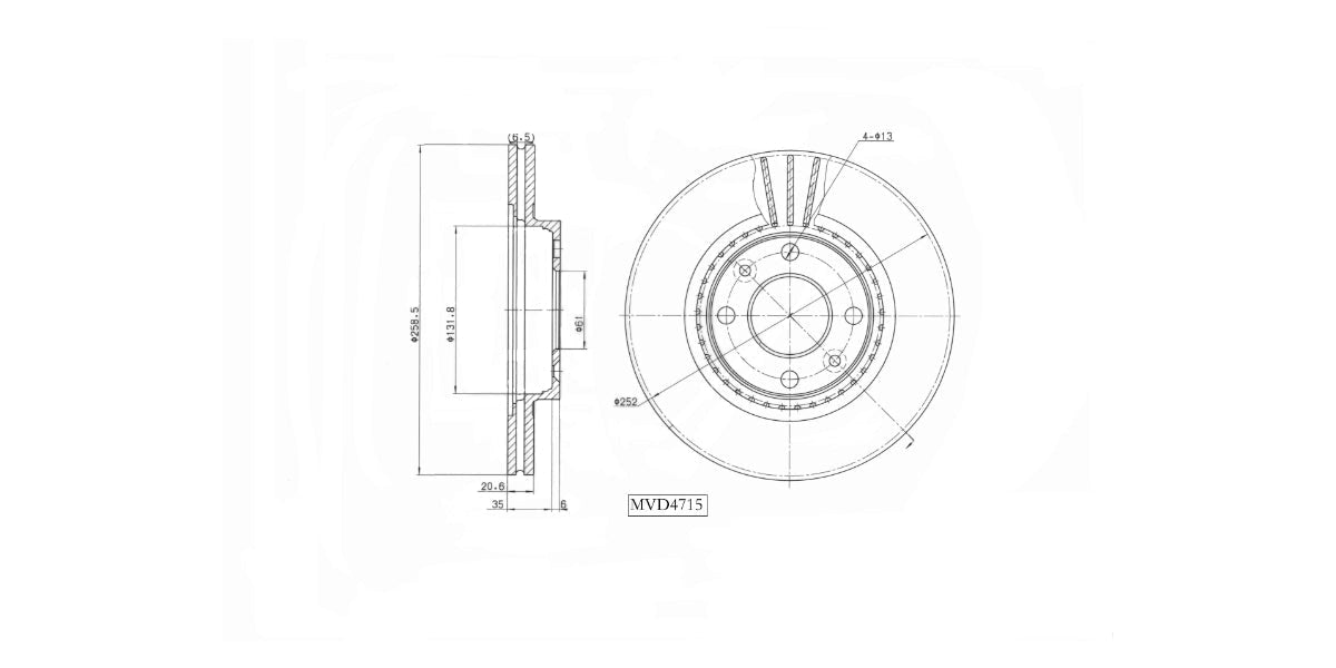 Brake Disc Vented Front Renault Clio Ii 2001-2009,Logan,Megane 97-99,Sanero 09-14,Twingo,Smart Fortwo,Forfour 14> (Single) at Modern Auto Parts!