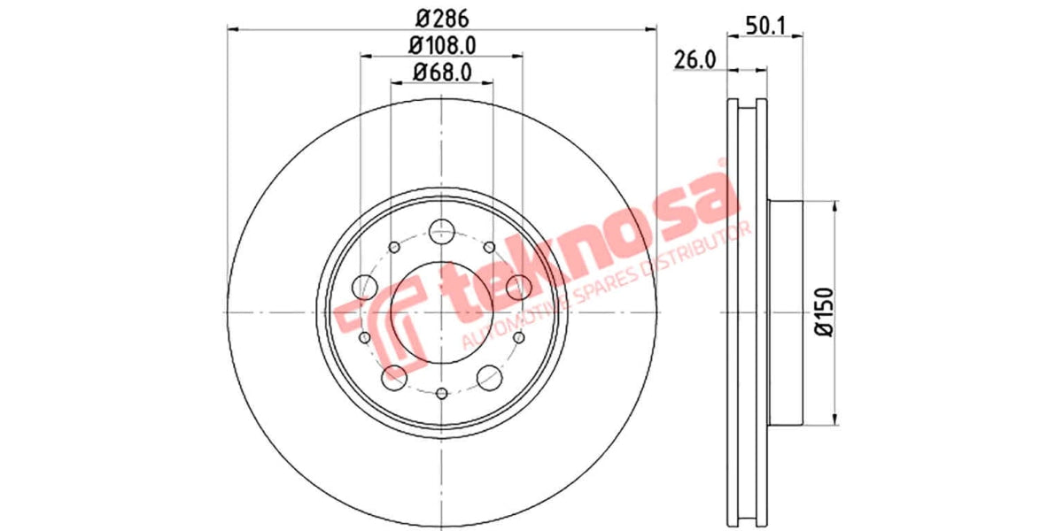 Brake Disc Volvo S60/S80/V70/Xc70 (Fv)