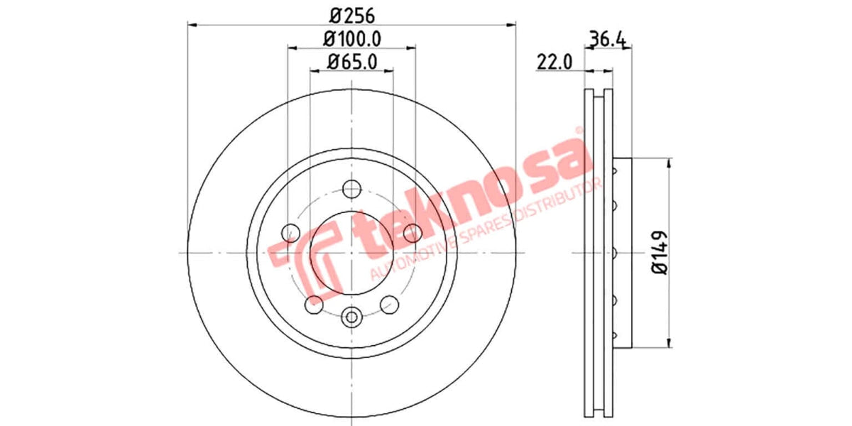 Brake Disc Vw Golf/Jetta 4 (Rv)