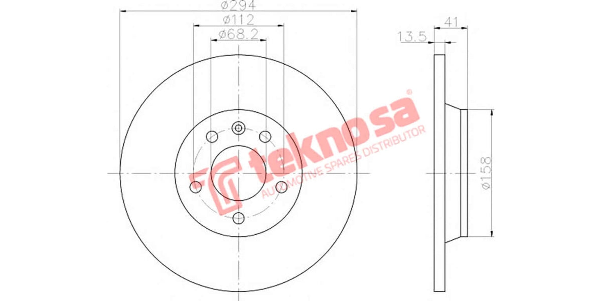 Brake Disc Vw Sharan 1.8T 03- (Rs)