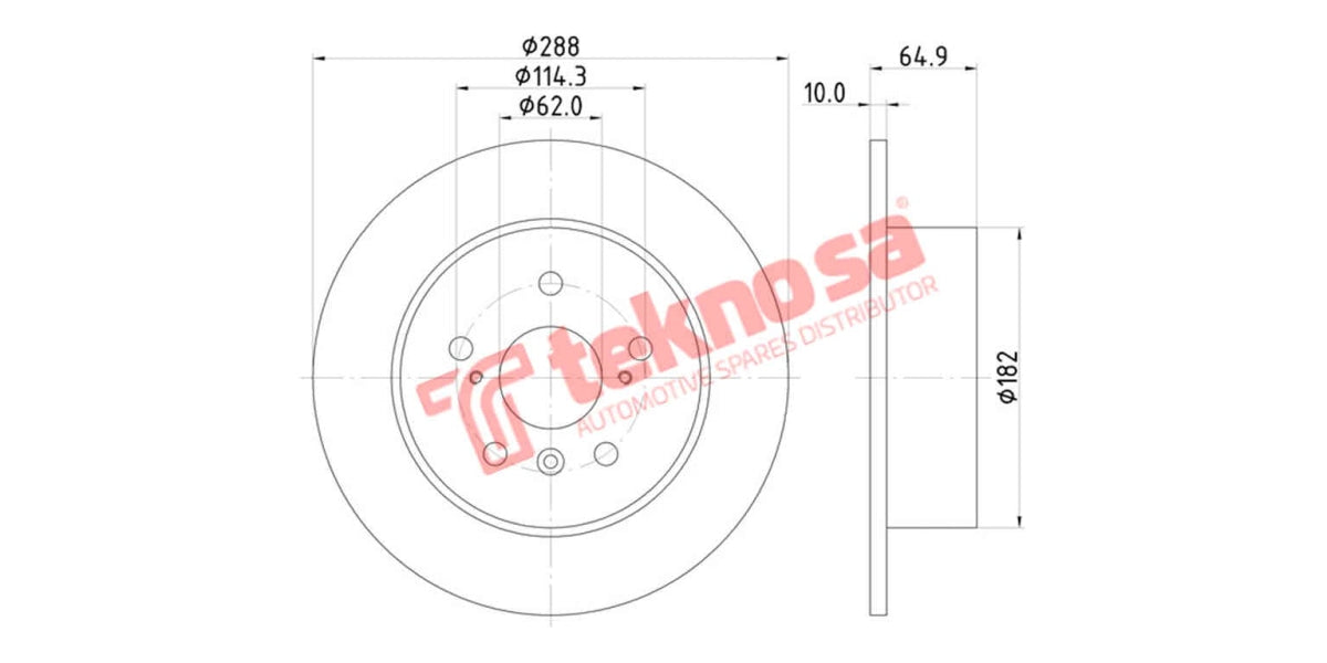 Brake Disk Toyota Camry 1991-2006