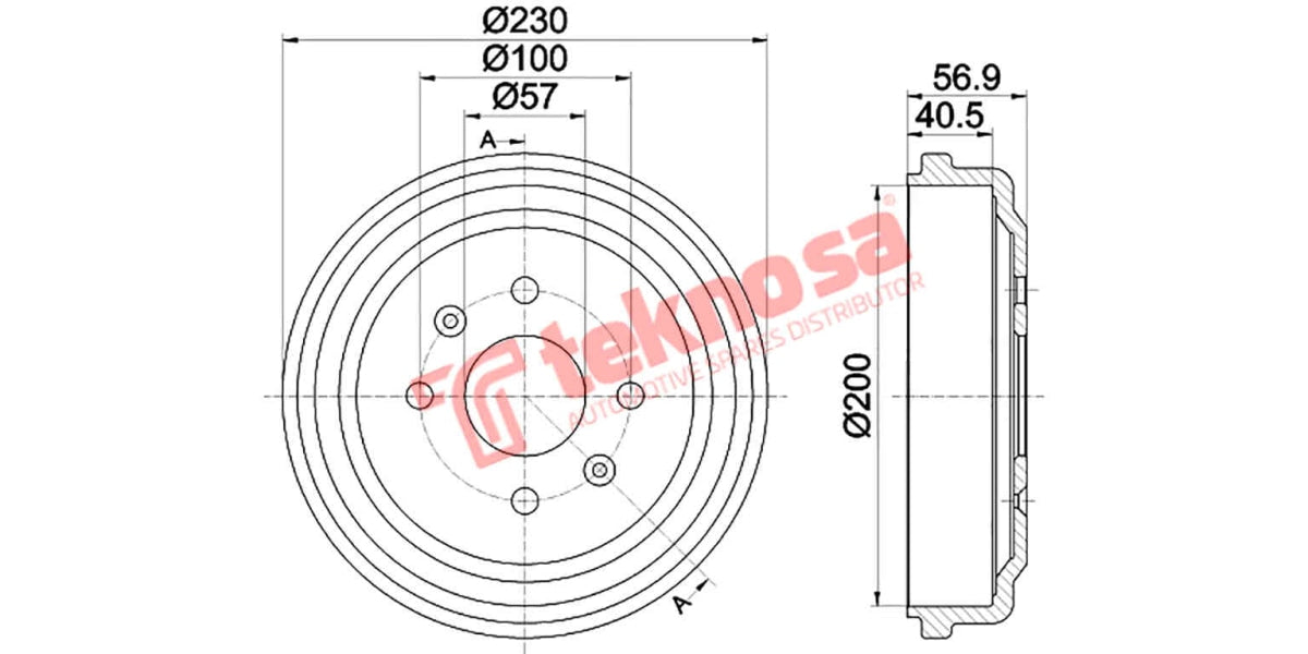 Brake Drum Chevrolet Aveo 03-