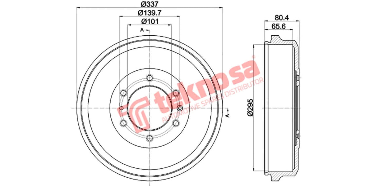 Brake Drum Isuzu Kb/ Dmax 12-