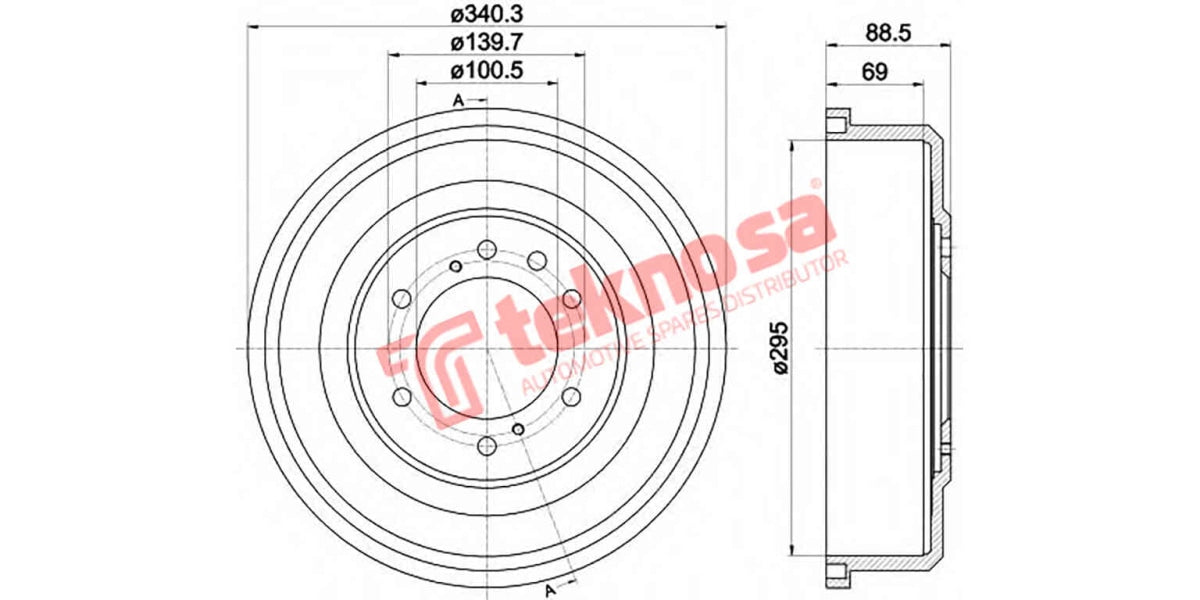 Brake Drum Nissan Pathfinder/Np300/Sani