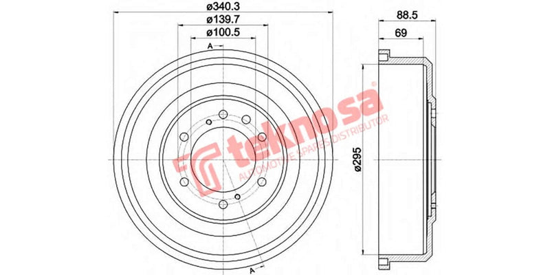 Brake Drum Nissan Pathfinder/Np300/Sani