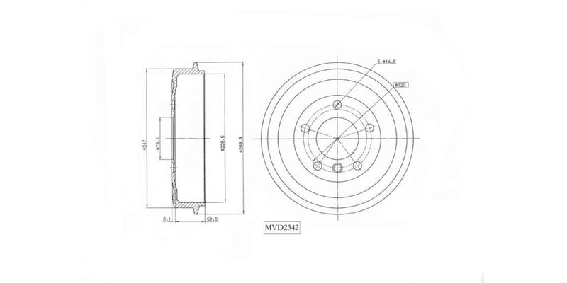 Brake Drum Rear Bmw 316I [E30] 1988-1994 (Single) at Modern Auto Parts!