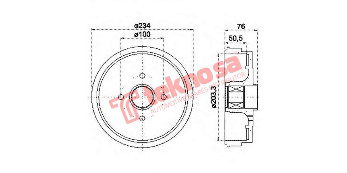 Brake Drum Renault Logan/Clio/Megane/Sandero