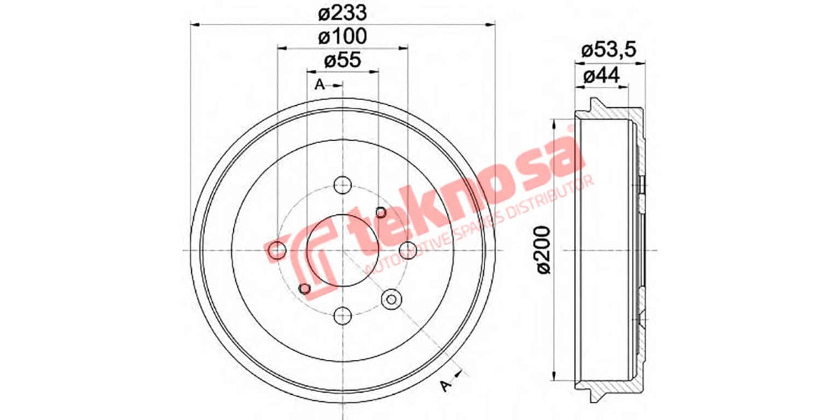 Brake Drum Toyota Aygo 11-