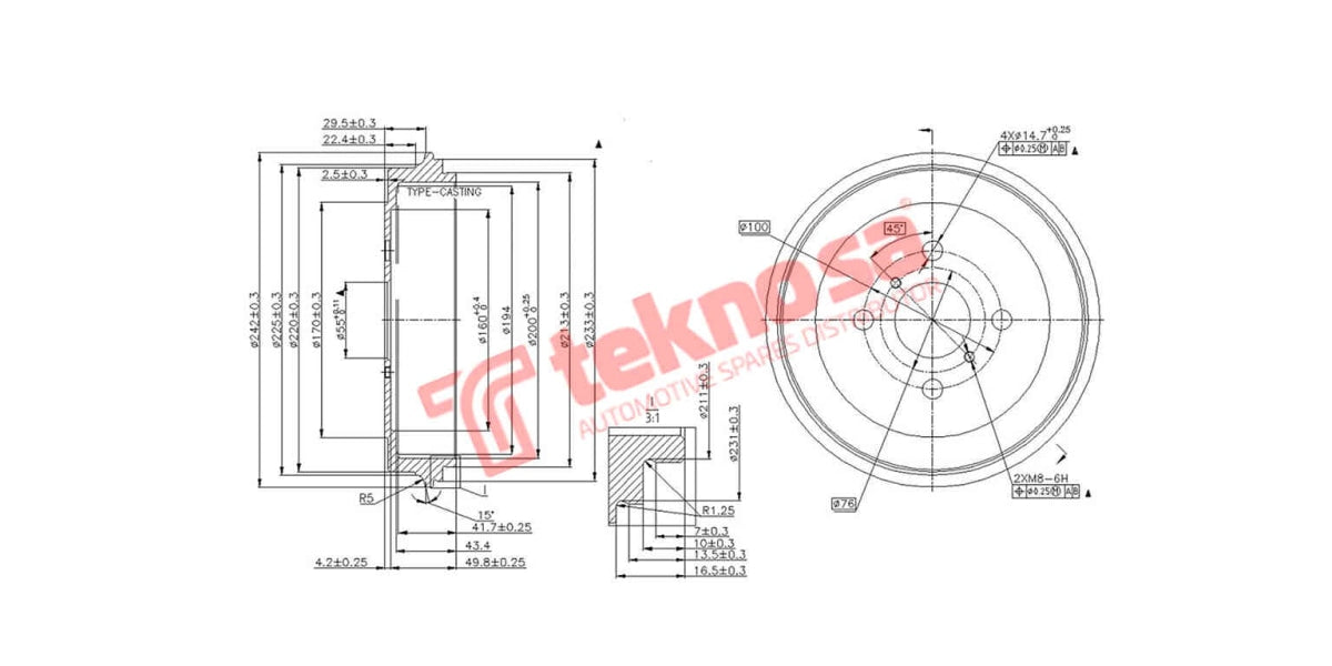 Brake Drum Toyota Etios 12-