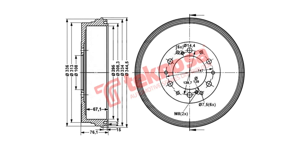 Brake Drum Toyota Hilux