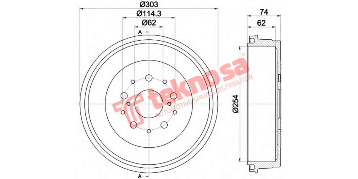 Brake Drum Toyota Hilux D4D 4X4 05-